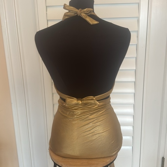 Unique Vintage Gold swim suit - Picture 3 of 15